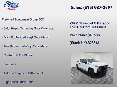 2022 Chevrolet Silverado 1500 LTD Custom Trail Boss