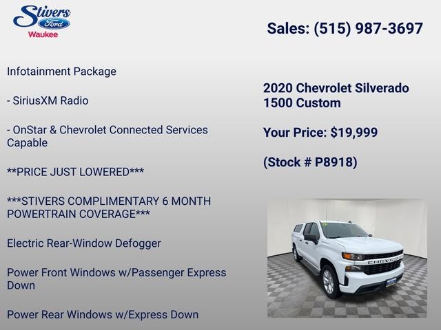 2020 Chevrolet Silverado 1500 Custom