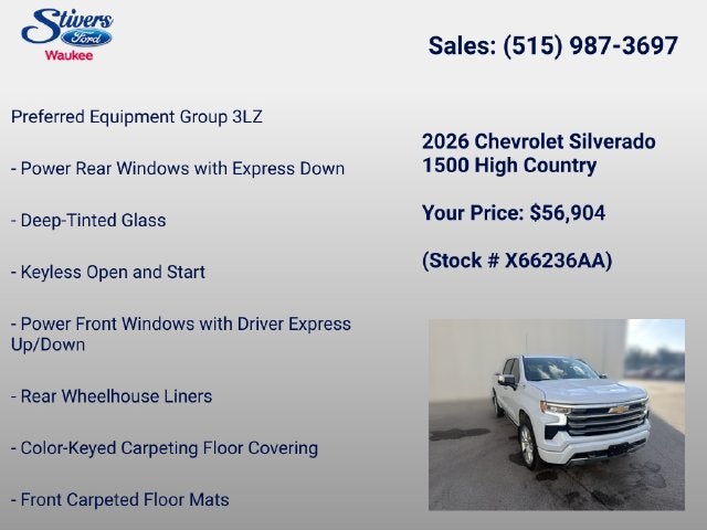 2026 Chevrolet Silverado 1500 High Country