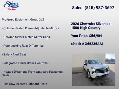 2026 Chevrolet Silverado 1500 High Country