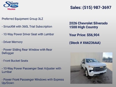 2026 Chevrolet Silverado 1500 High Country