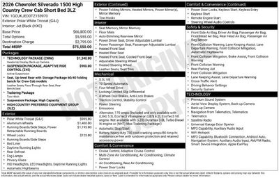 2026 Chevrolet Silverado 1500 High Country