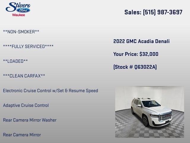 2022 GMC Acadia Denali
