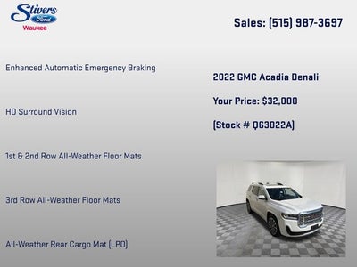 2022 GMC Acadia Denali