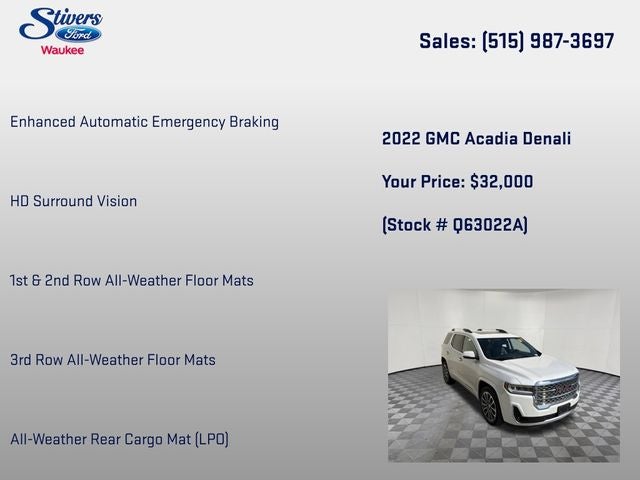 2022 GMC Acadia Denali