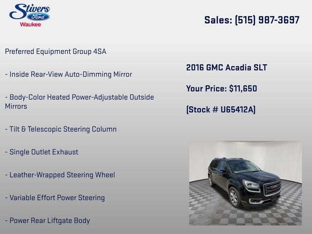 2016 GMC Acadia SLT-1