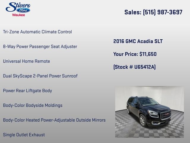2016 GMC Acadia SLT-1