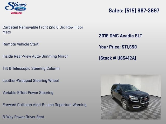 2016 GMC Acadia SLT-1