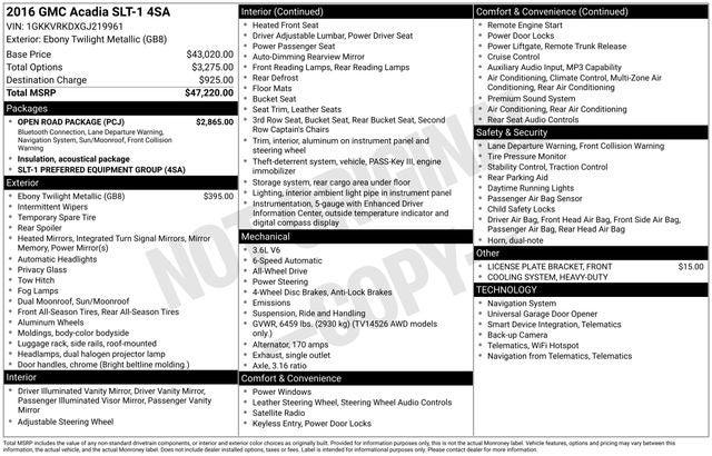 2016 GMC Acadia SLT-1
