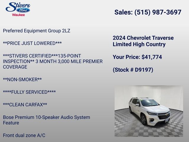 2024 Chevrolet Traverse Limited High Country