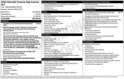 2023 Chevrolet Traverse High Country