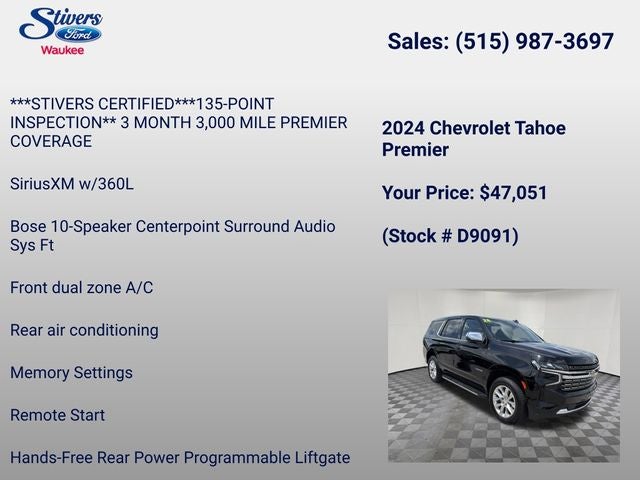 2024 Chevrolet Tahoe Premier