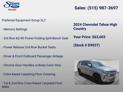 2024 Chevrolet Tahoe High Country
