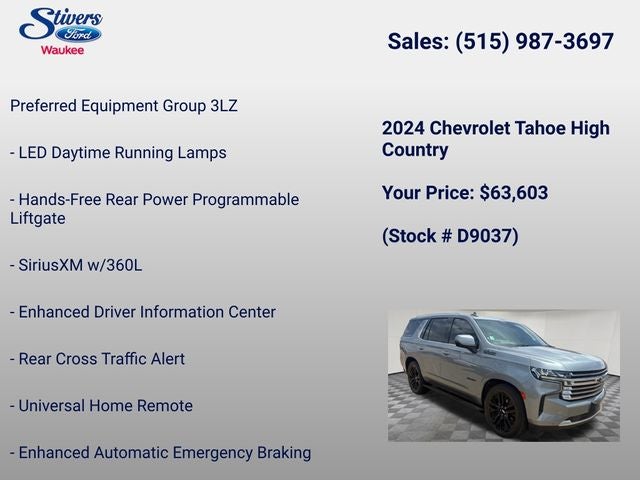 2024 Chevrolet Tahoe High Country