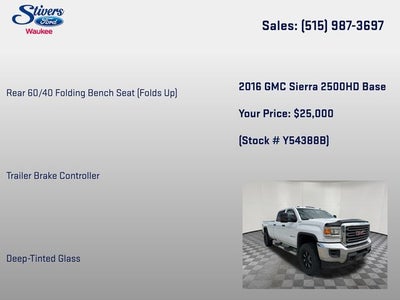 2016 GMC Sierra 2500HD Base