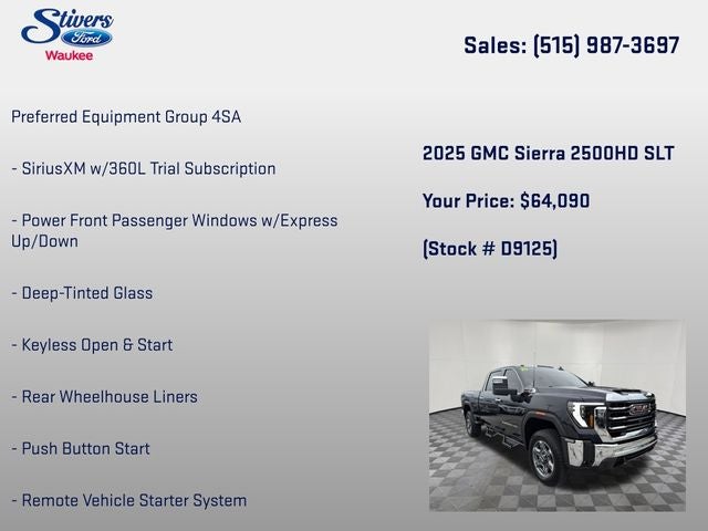 2025 GMC Sierra 2500HD SLT