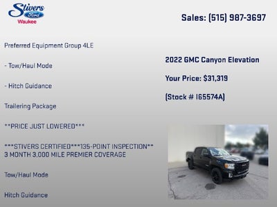 2022 GMC Canyon Elevation