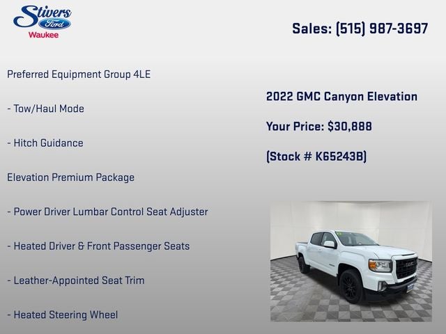 2022 GMC Canyon Elevation