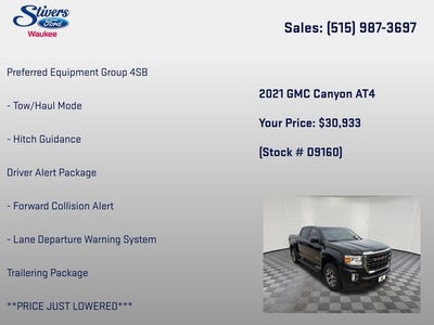 2021 GMC Canyon AT4 w/Leather