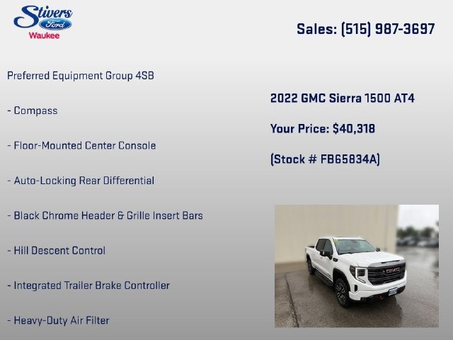 2022 GMC Sierra 1500 AT4