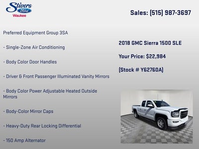 2018 GMC Sierra 1500 SLE