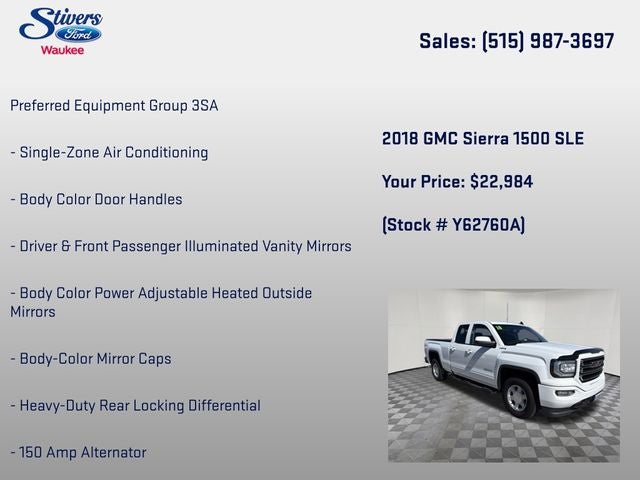 2018 GMC Sierra 1500 SLE