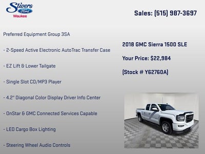 2018 GMC Sierra 1500 SLE