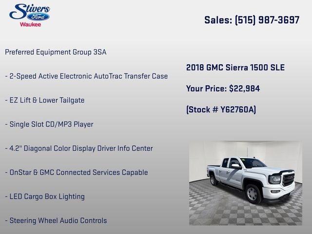 2018 GMC Sierra 1500 SLE