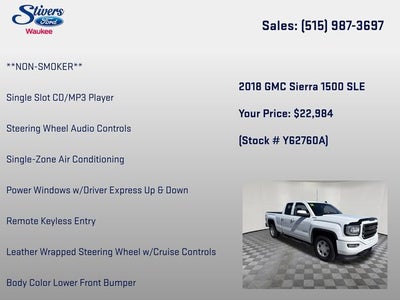 2018 GMC Sierra 1500 SLE