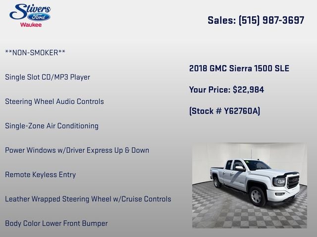 2018 GMC Sierra 1500 SLE