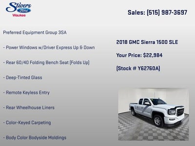 2018 GMC Sierra 1500 SLE