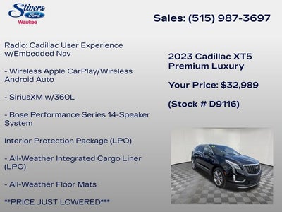 2023 Cadillac XT5 Premium Luxury