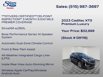 2023 Cadillac XT5 Premium Luxury