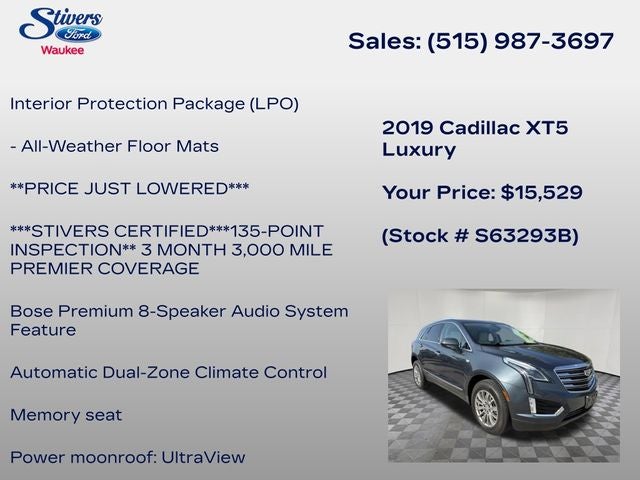 2019 Cadillac XT5 Luxury
