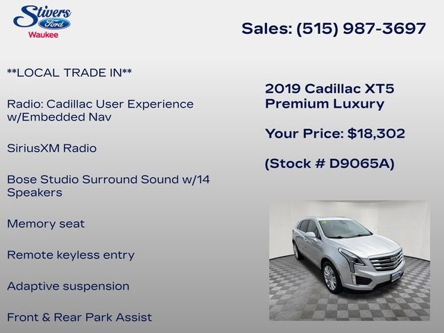 2019 Cadillac XT5 Premium Luxury