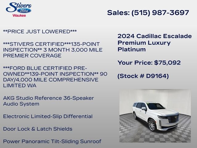 2024 Cadillac Escalade Premium Luxury Platinum