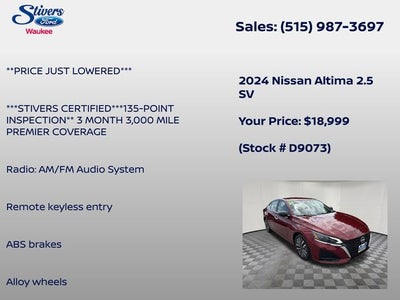2024 Nissan Altima 2.5 SV