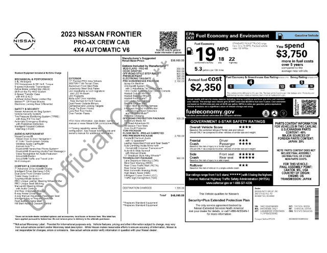 2023 Nissan Frontier PRO-4X