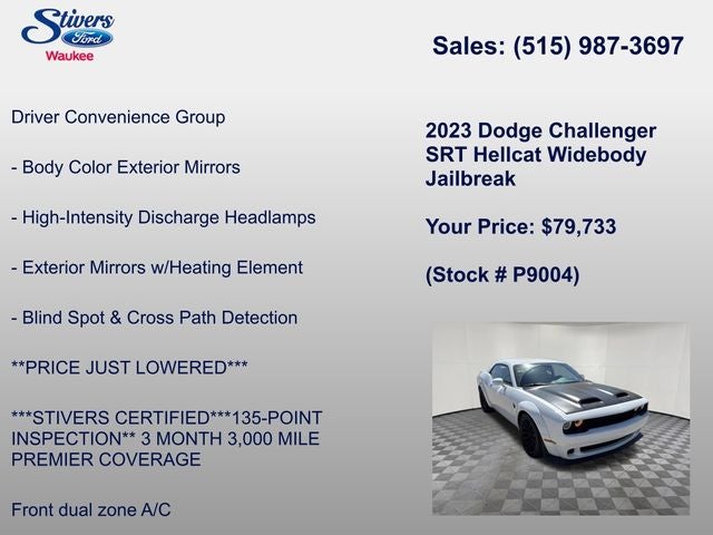 2023 Dodge Challenger SRT Hellcat Widebody