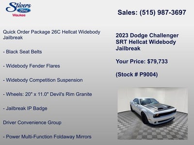 2023 Dodge Challenger SRT Hellcat Widebody