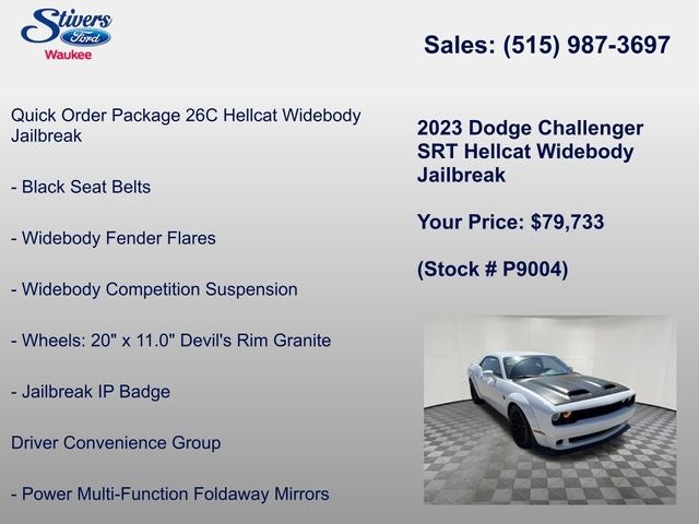 2023 Dodge Challenger SRT Hellcat Widebody