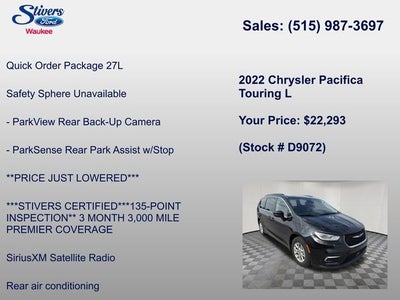 2022 Chrysler Pacifica Touring L