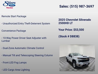 2025 Chevrolet Silverado 2500HD LT