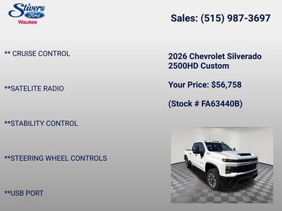 2026 Chevrolet Silverado 2500HD Custom
