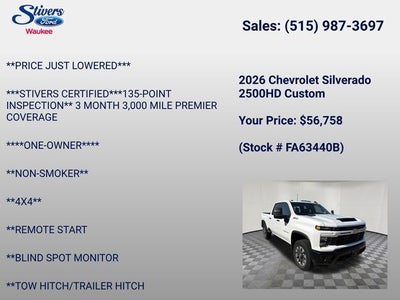 2026 Chevrolet Silverado 2500HD Custom