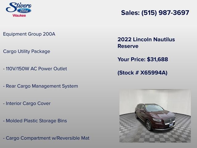 2022 Lincoln Nautilus Reserve