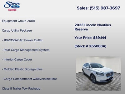 2023 Lincoln Nautilus Reserve