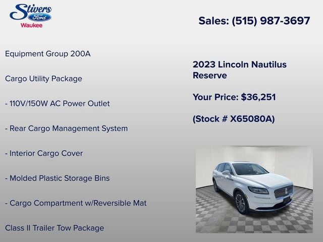 2023 Lincoln Nautilus Reserve