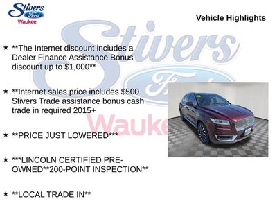 2019 Lincoln Nautilus Black Label