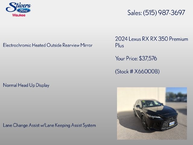 2024 Lexus RX 350 Premium Plus